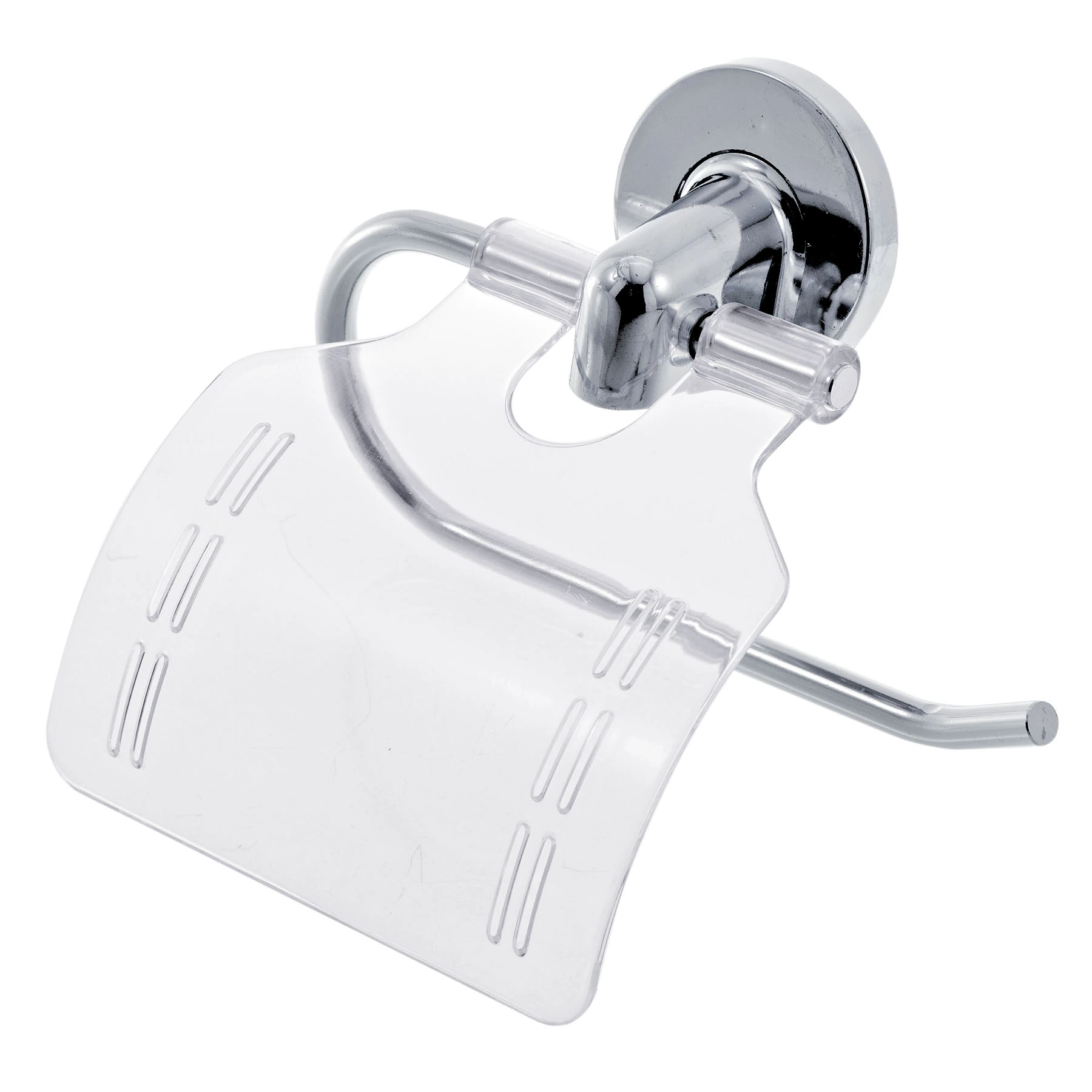 Porta Papel Higiênico Metal e Plástico Simples Stylo Sicmol
