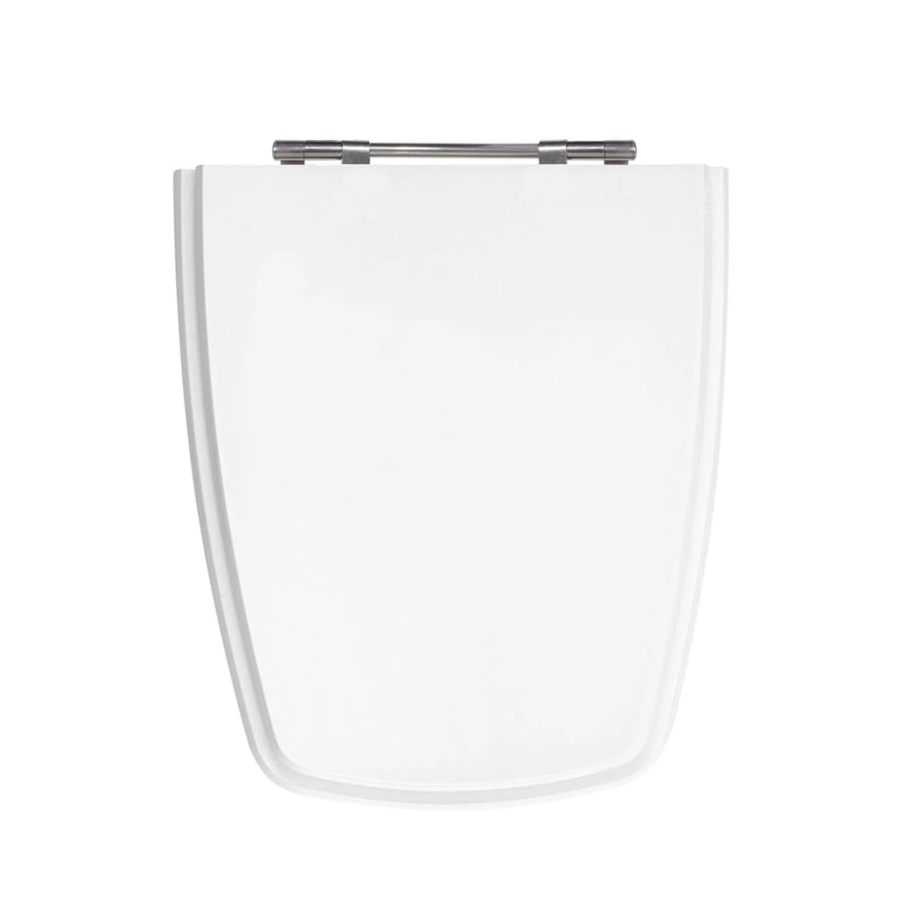 Assento Sanitário Formato Celite com Fechamento Comum Redondo em Plástico Branco Sicmol