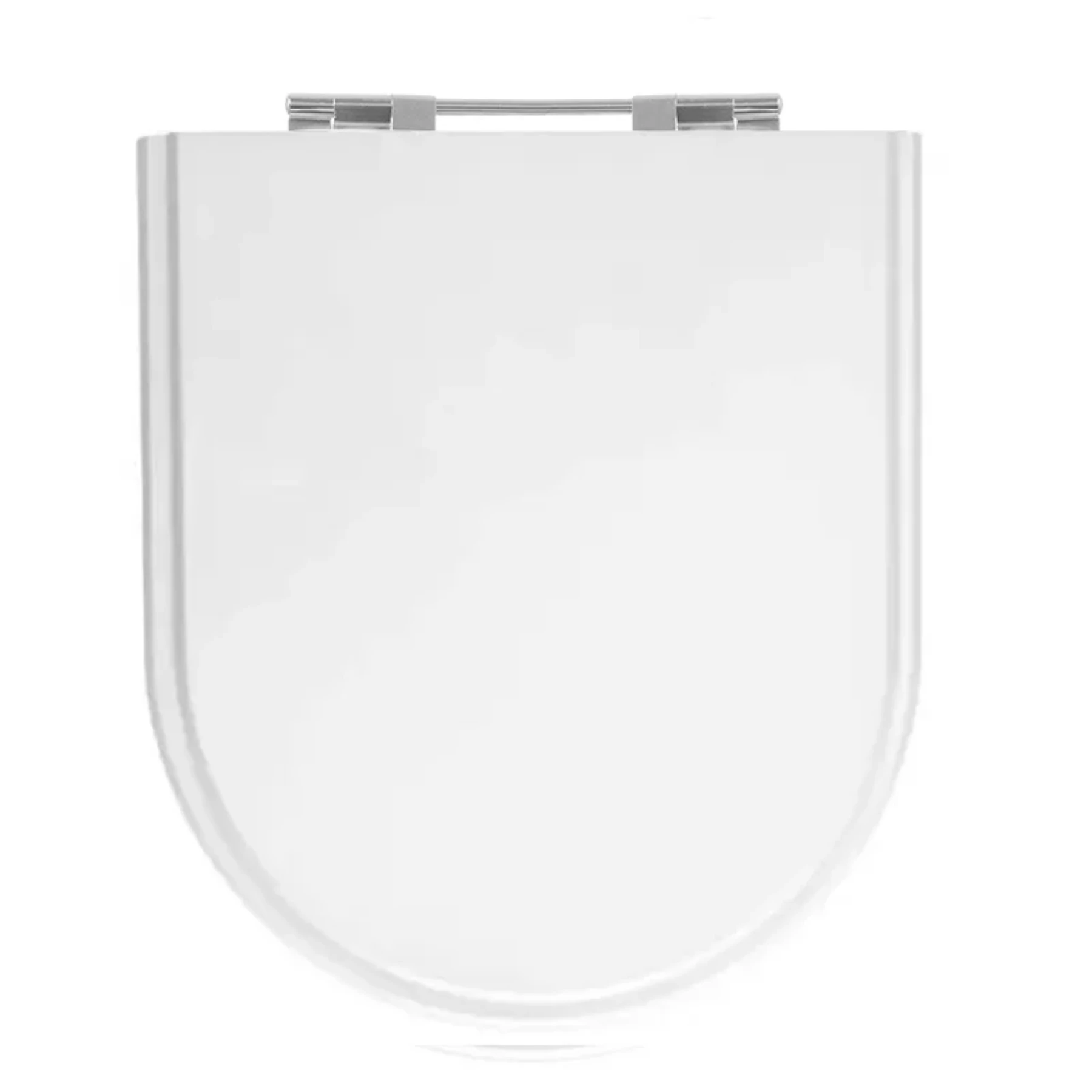 Assento Sanitário Formato Deca com Fechamento Comum Quadrado em Madeira Branco Sicmol