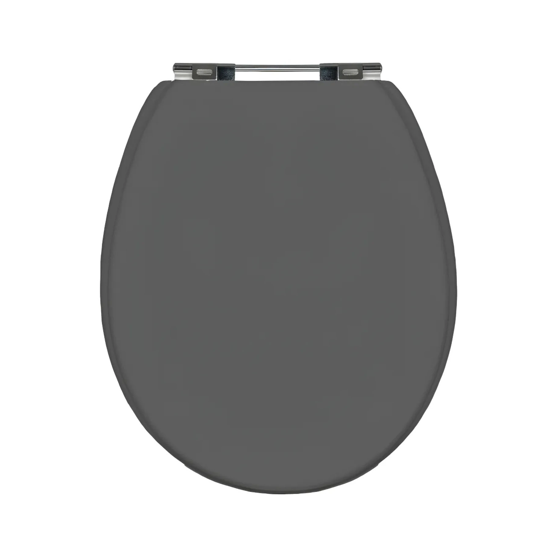 Assento Sanitário Formatos Deca e Incepa com Fechamento Comum Oval em Madeira Cinza Sicmol