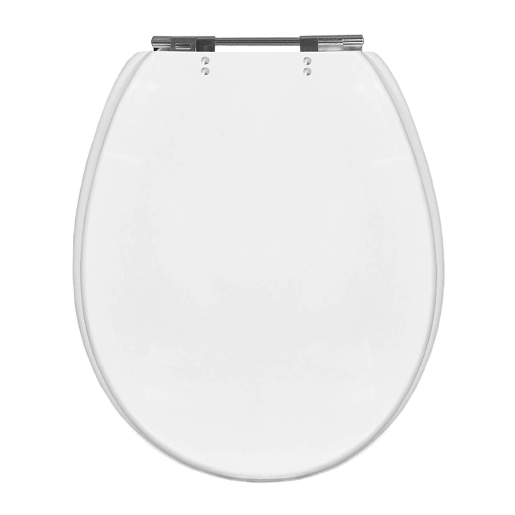 Assento Sanitário Formatos Deca e Incepa com Fechamento Comum Redondo em Plástico Branco Sicmol