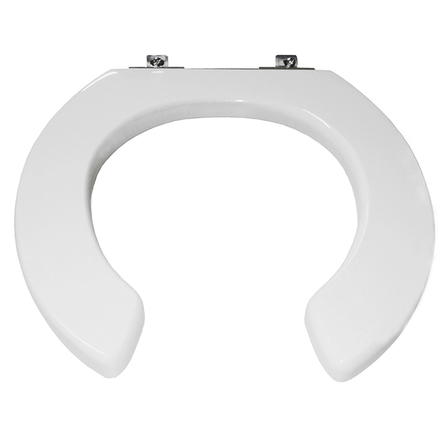 Assento Sanitário Convencional com Fechamento Comum Oval Poliéster Branco Sicmol
