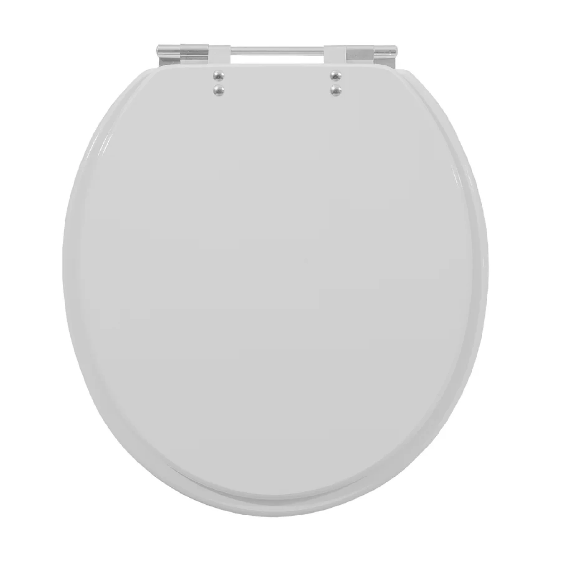 Assento Sanitário Convencional com Fechamento Comum Oval em Plástico Cinza Sicmol