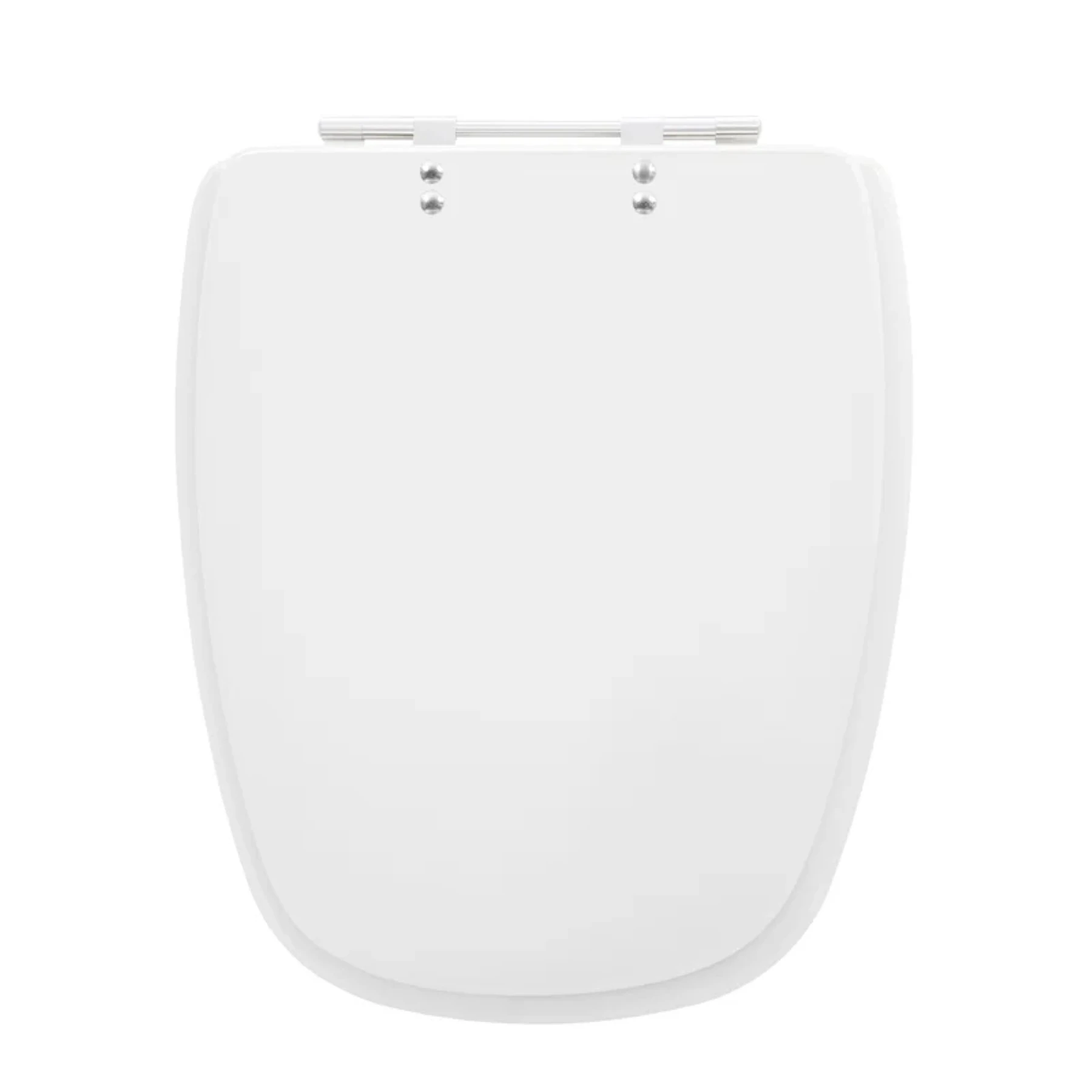 Assento Sanitário Formatos Deca e Eternit com Fechamento Comum Redondo em Plástico Branco Sicmol