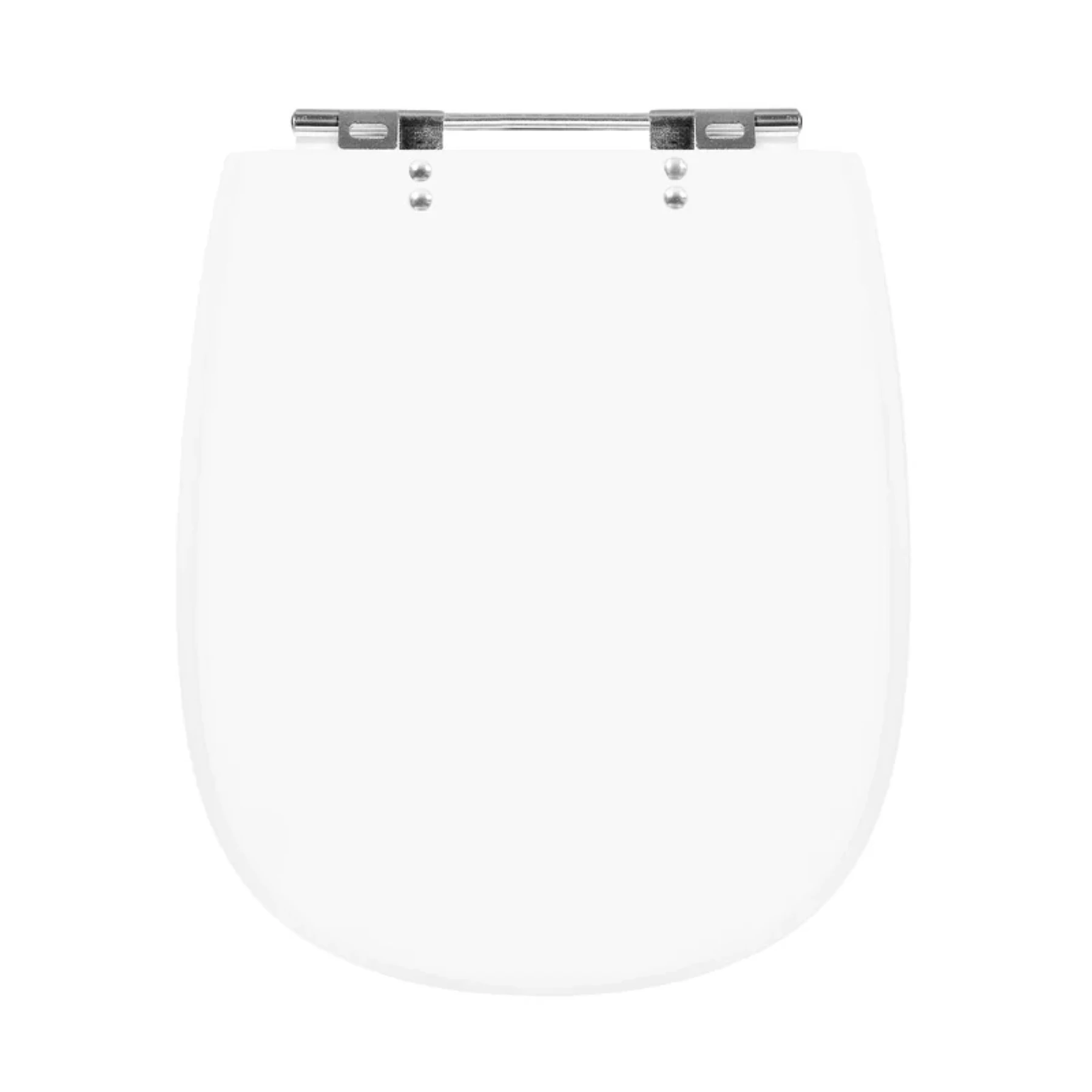 Assento Sanitário Formatos Icasa e Santa Clara com Fechamento Comum Quadrado em Plástico Branco Sicmol