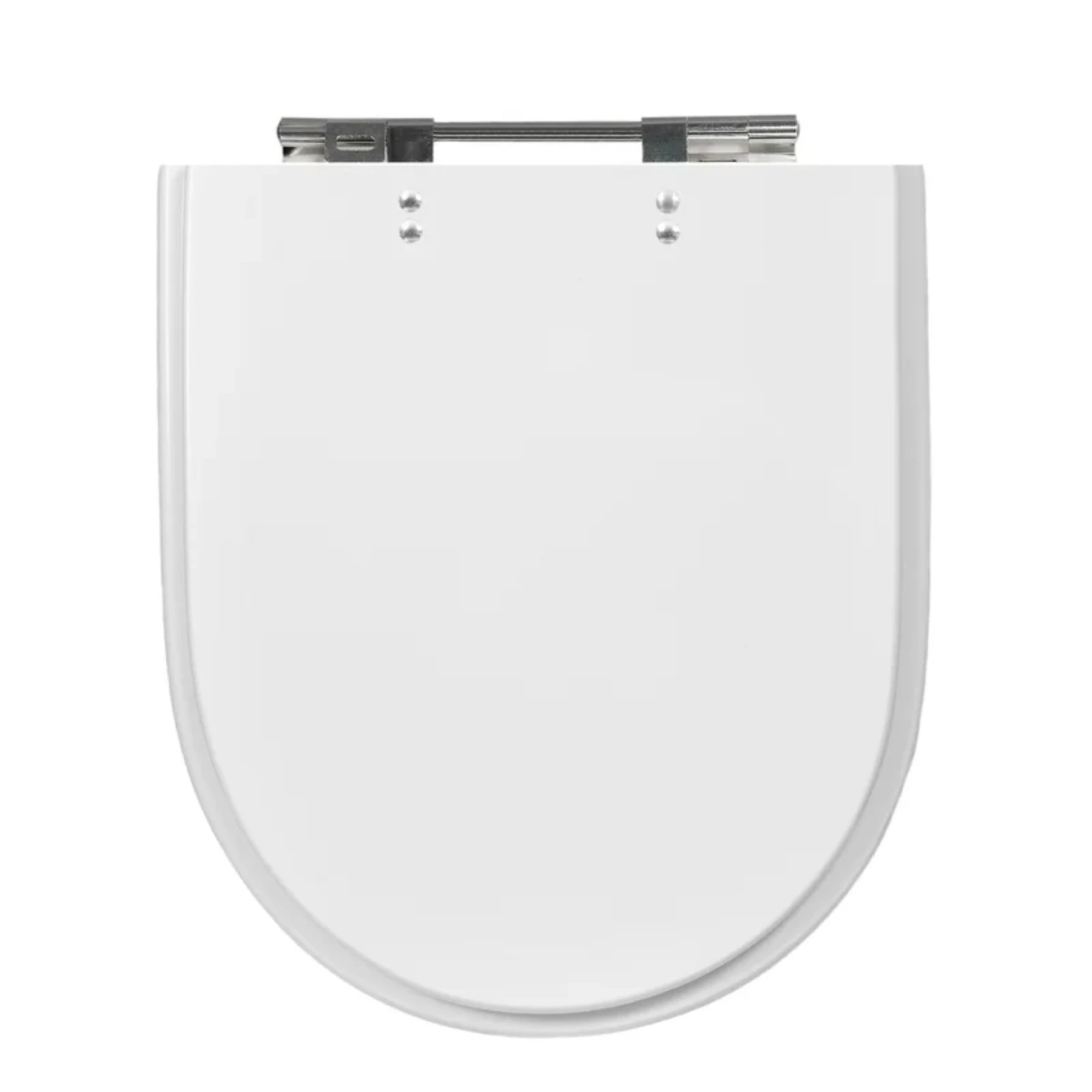 Assento Sanitário Formatos Roca, Celite e Incepa com Fechamento Comum Quadrado em Plástico Branco Sicmol