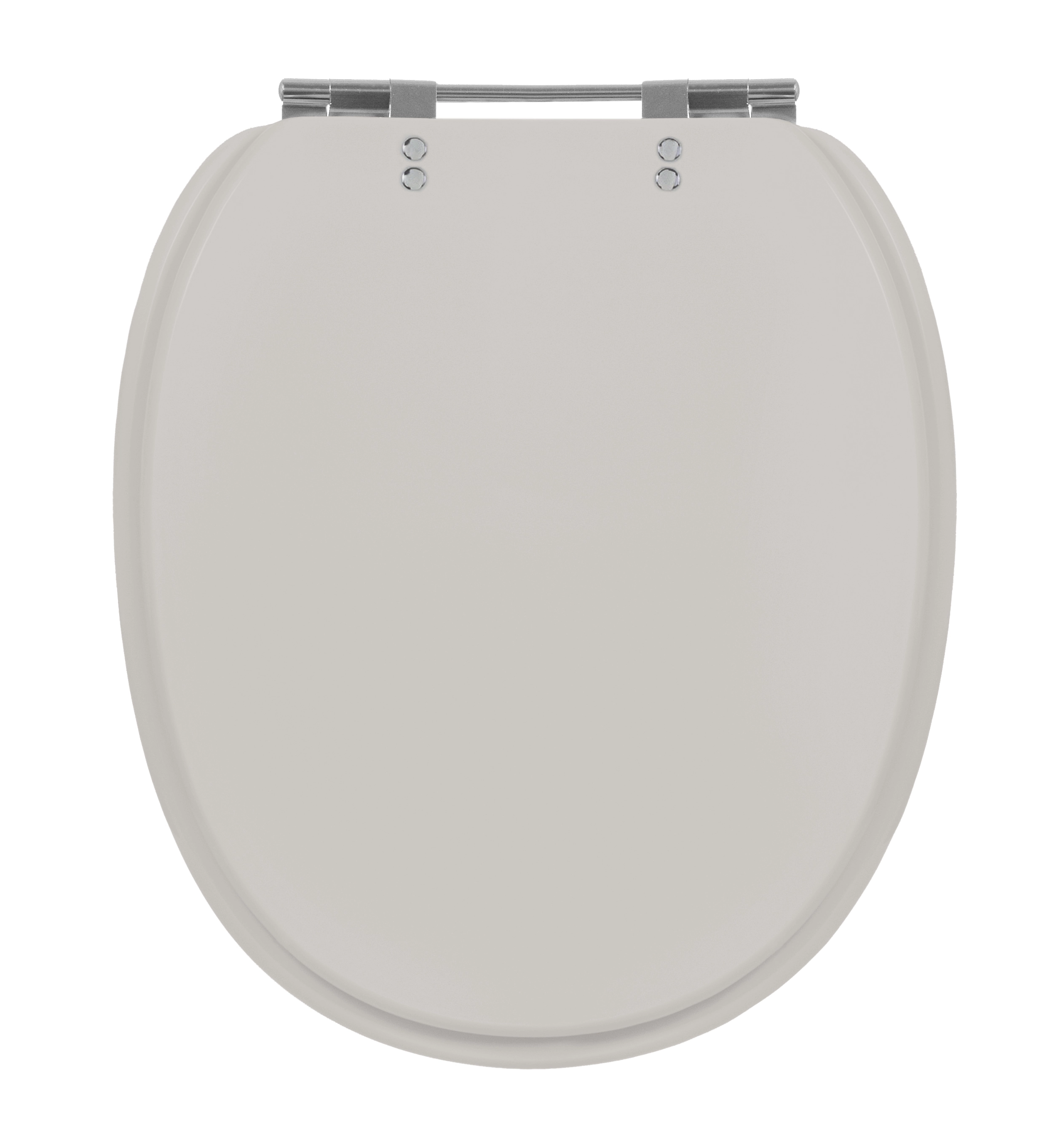 Assento Sanitário Formatos Village e Polo com Fechamento Comum Oval Plástico Creme Sicmol