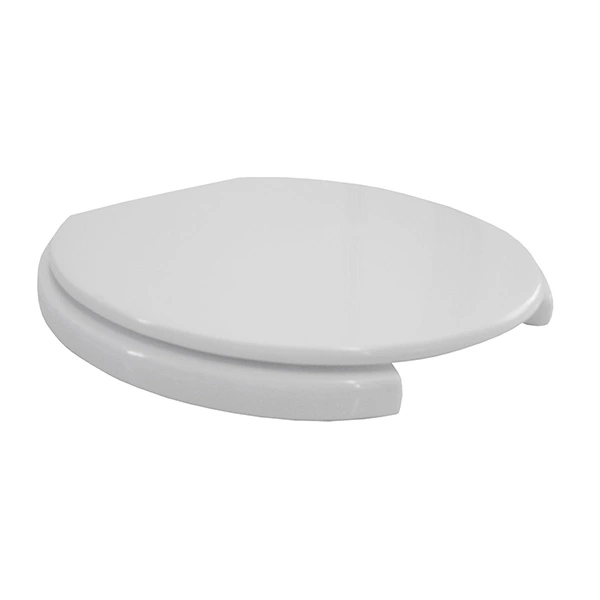 Assento Sanitário Elevado Especial com Fechamento Comum Oval MDF Branco Sicmol
