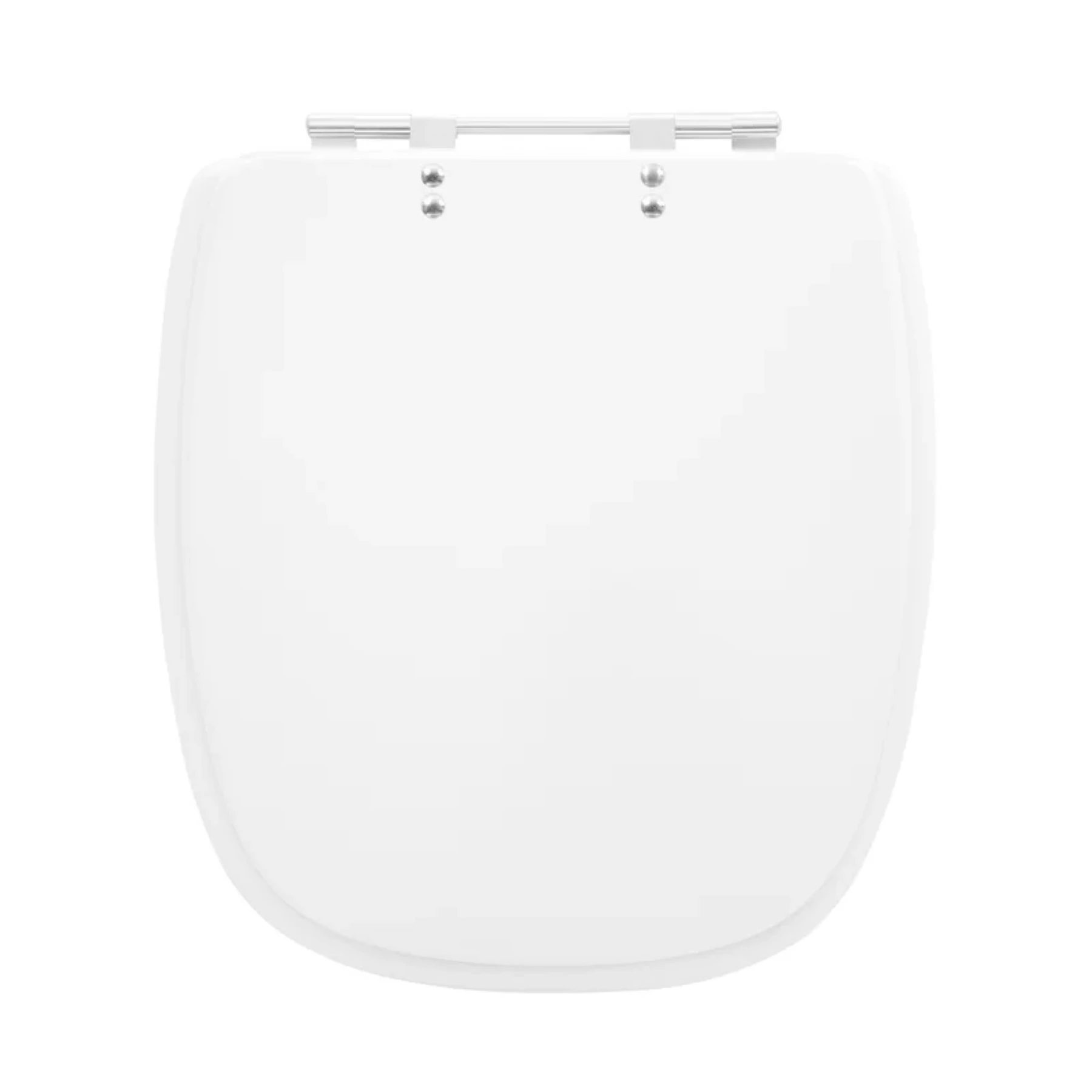 Assento Sanitário Formatos Deca, Incepa, Celite e Logasa com Fechamento Comum Redondo em Plástico Branco Sicmol