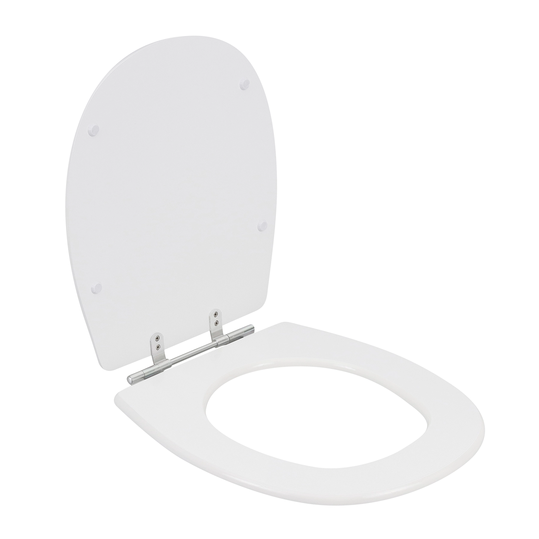 Assento Sanitário Formatos Aspen, Fast, Loren One e Alamo com Fechamento Comum Oval MDF Branco Sensea