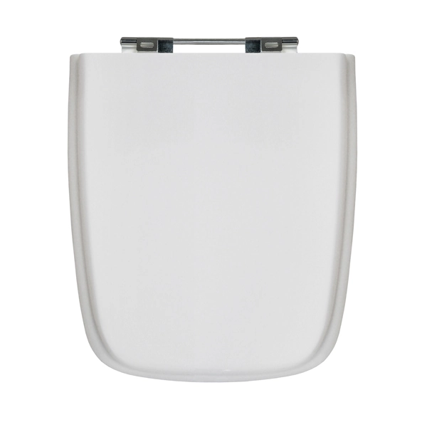 Assento Sanitário Formatos Boss com Fechamento Comum Quadrado Poliéster Branco Sicmol