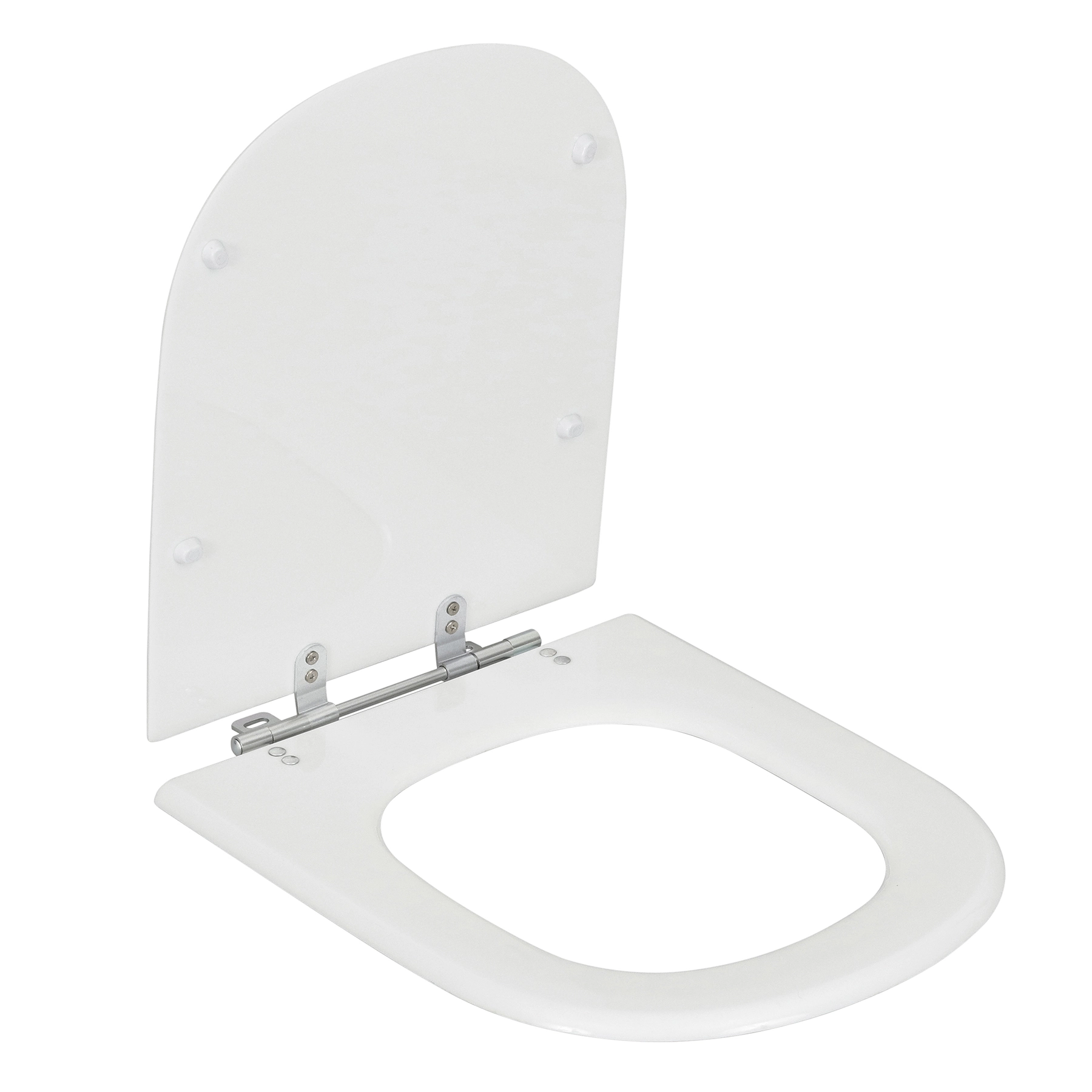 Assento Sanitário Formatos Vogue Plus e Etna com Fechamento Comum U Poliéster Branco Sensea