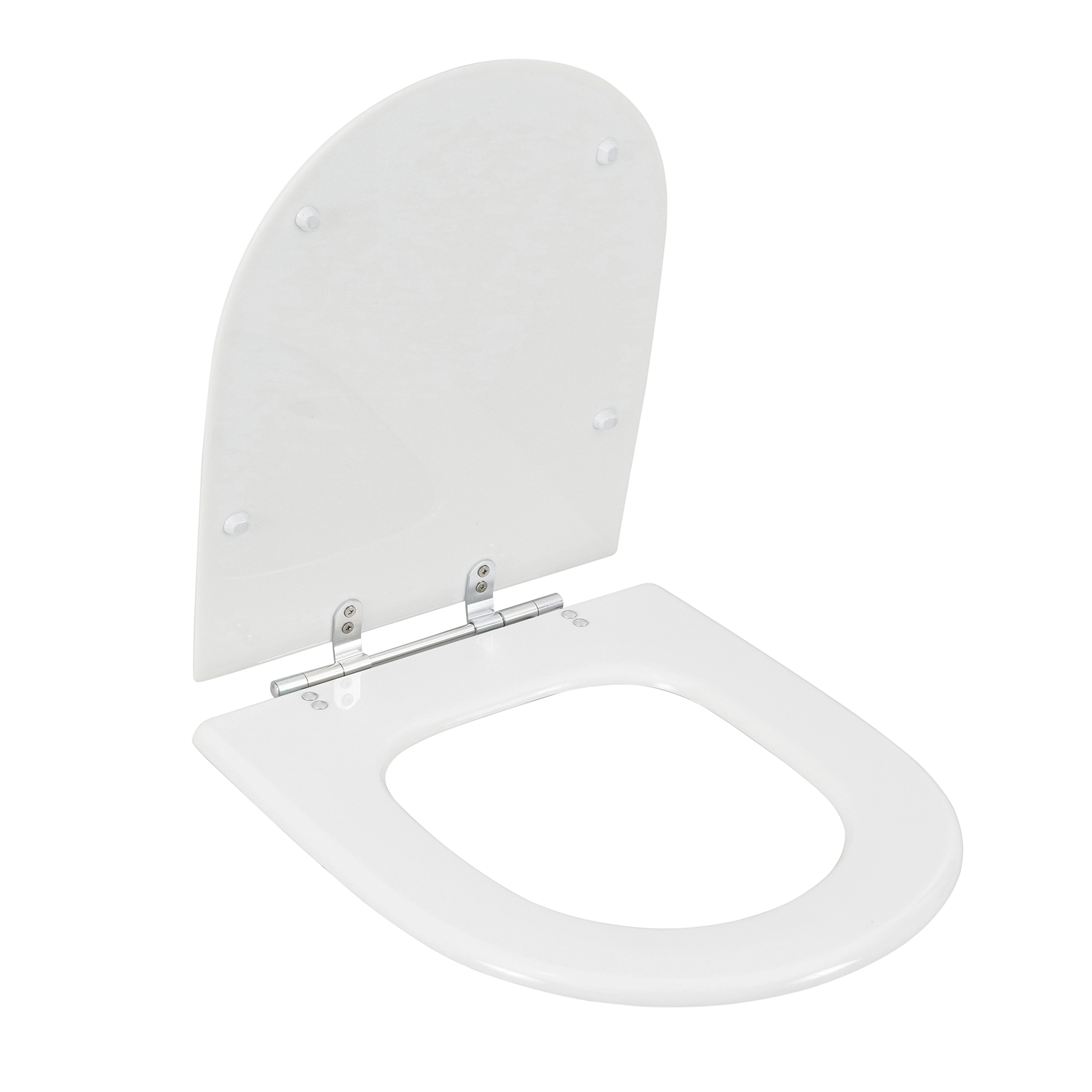 Assento Sanitário Formatos Riviera, Nexo, Smart e Neo com Fechamento Comum U Poliéster Branco Sensea