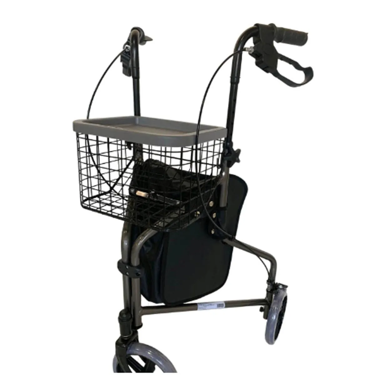 Andador Em Aluminio De 03 Rodas Prata-Mbrla 891L - Mobil Andador 3 Rodas