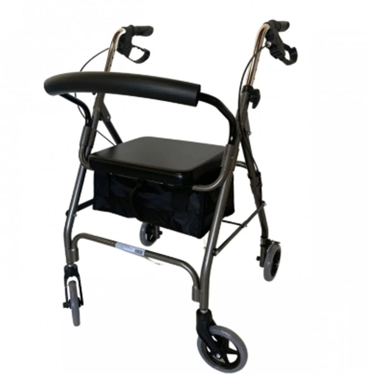 Andador com 4 Rodas Life Mobil em Aluminio Prata