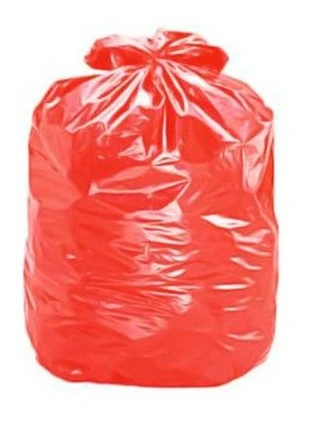 Saco Para Lixo Vermelho 45x55x003 20l Com 100 Unidades -plas