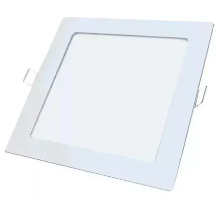 Plafon Led De Embutir Quadrado 18w 3000k – Luz Amarela Quente Unico