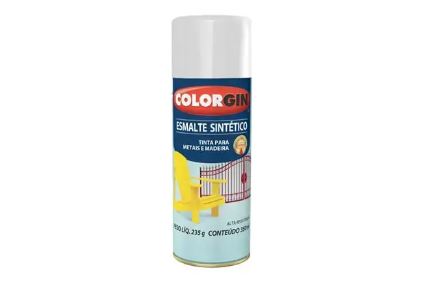 Tinta Spray Esmalte Sintetico Gelo Brilhante 235g 739 Colorgin