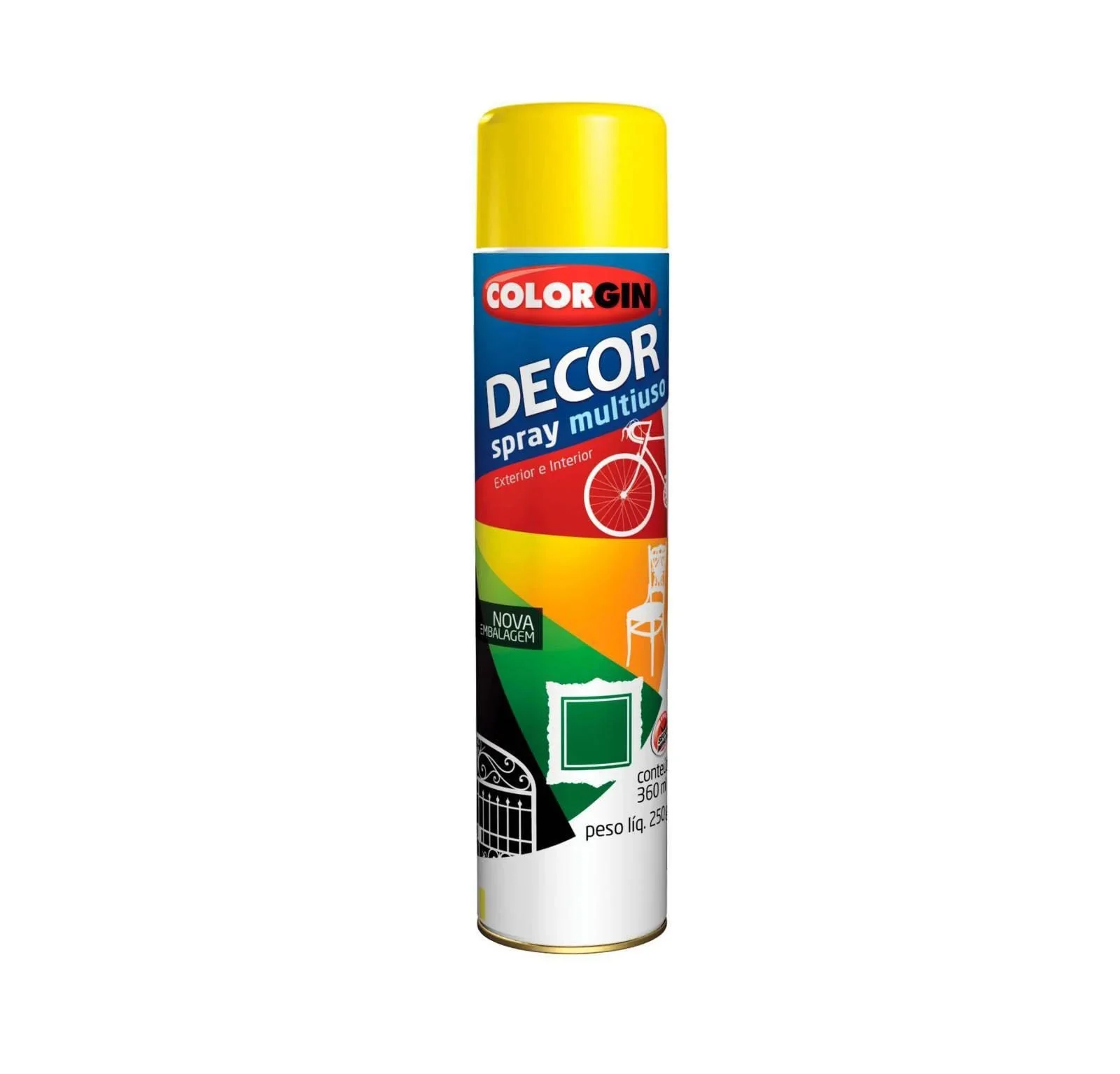 Tinta Spray Colorgin Decor Amarelo