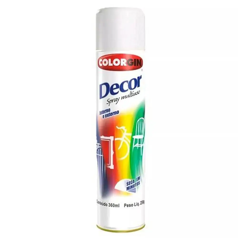 Loja Spray Colorgin Decor Branco Brilhante Tb