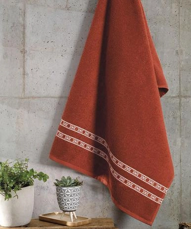 Toalha Rosto Dohler Jacquard Premium 6702 Terracota 50x80cm
