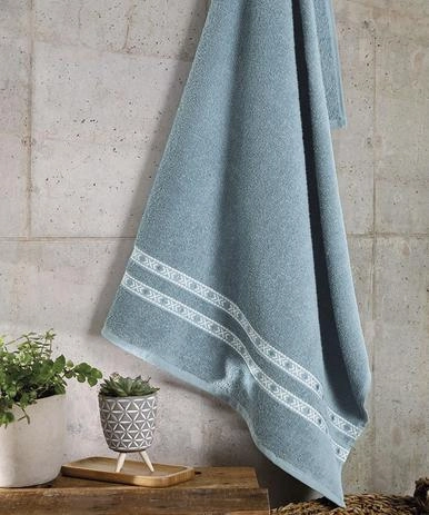 Toalha Rosto Dohler Jacquard Premium 6702 Azul 50x80cm