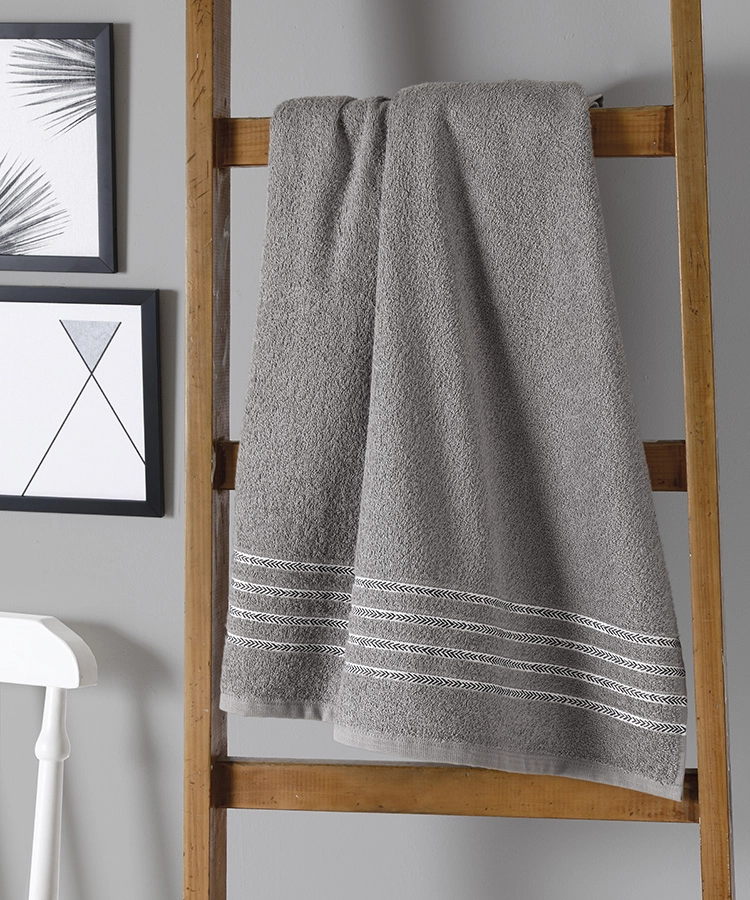 Toalha Rosto Dohler Jacquard Premium 6730 Cinza 50x80cm
