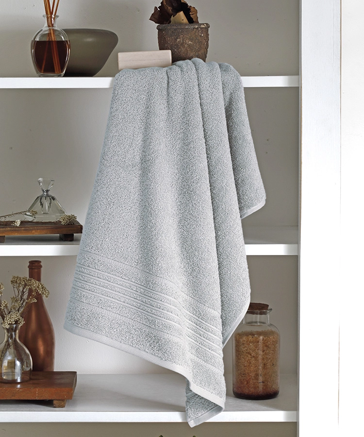 Toalha Banho Jacquard Rubi Cinza 50x90cm