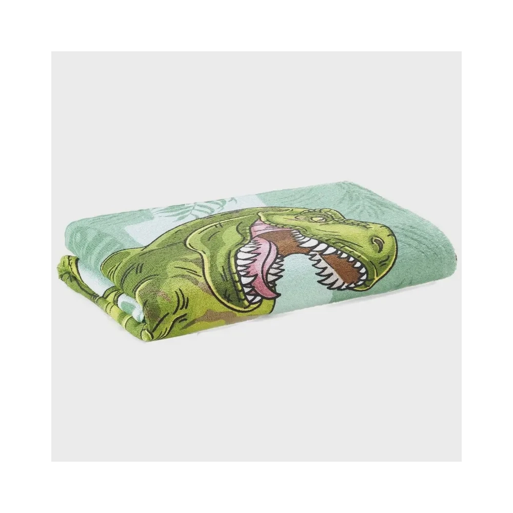 Toalha Banho Inf Felpuda Dohler Dino 02