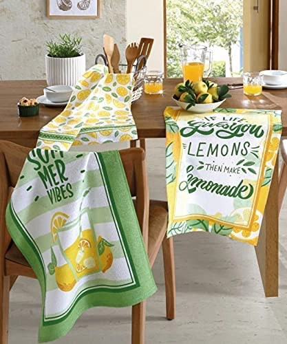 Pano De Copa Dohler Prata Lemons 45x65cm
