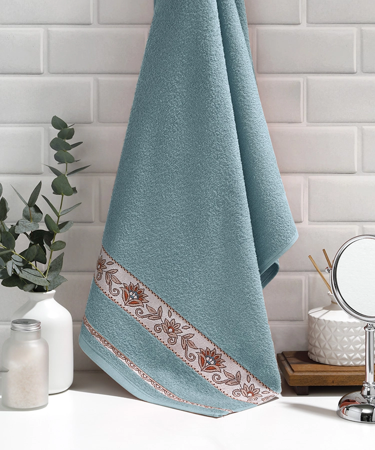 Toalha Banho Dohler Jacquard Premium 6904 Azul 70x140cm