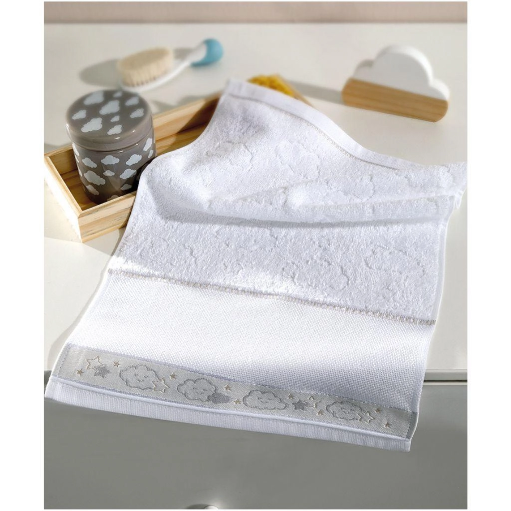 Toalha Lavabo Felpudo Jacquard P/bordar