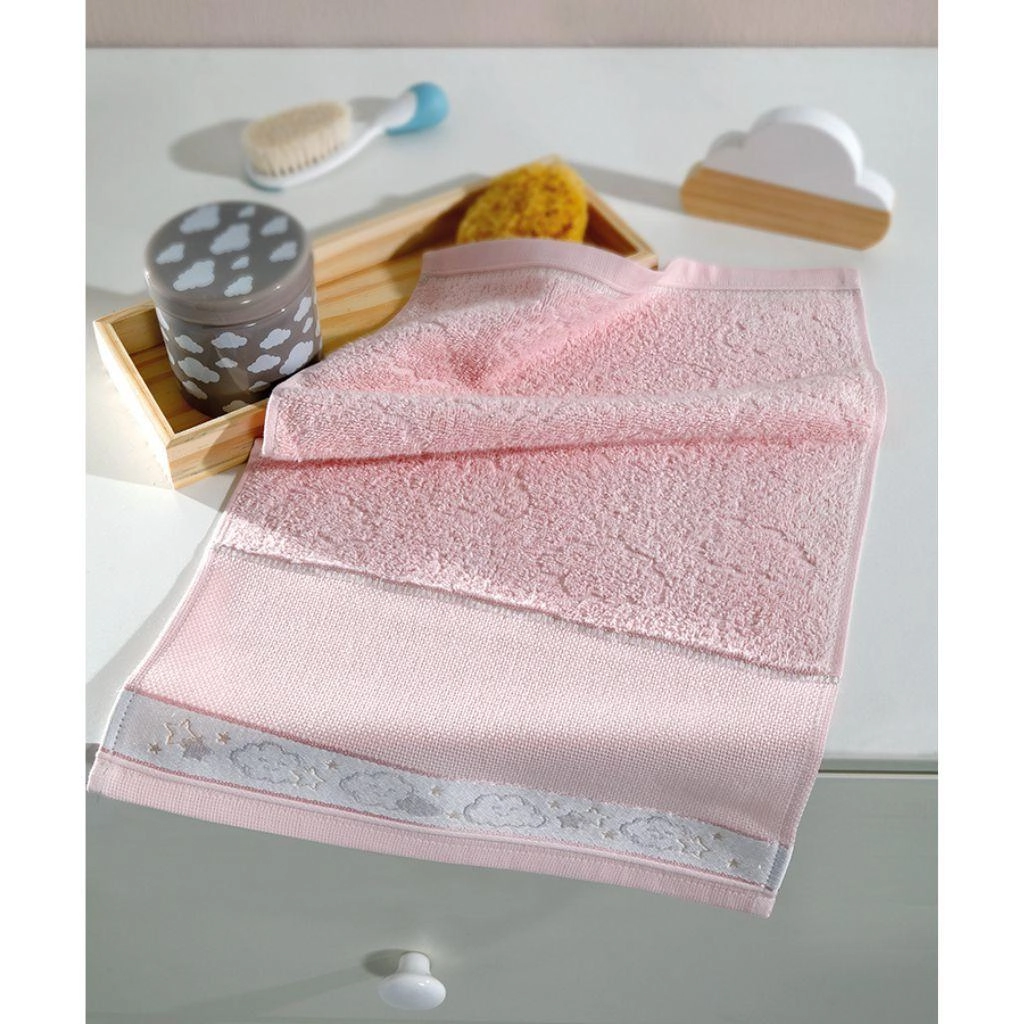 Toalha Lavabo Felpudo Jacquard P/bordar Baby Kids Liso 30cmx45cm