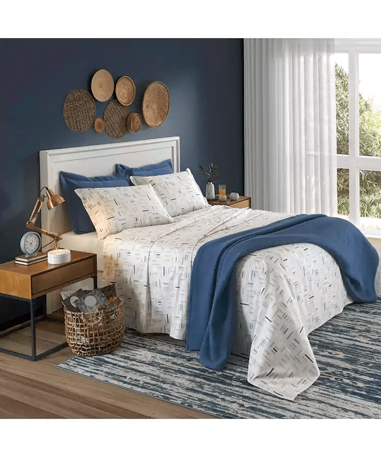 Jg Cama King Estampado Digital Ambar C/4 Pcs