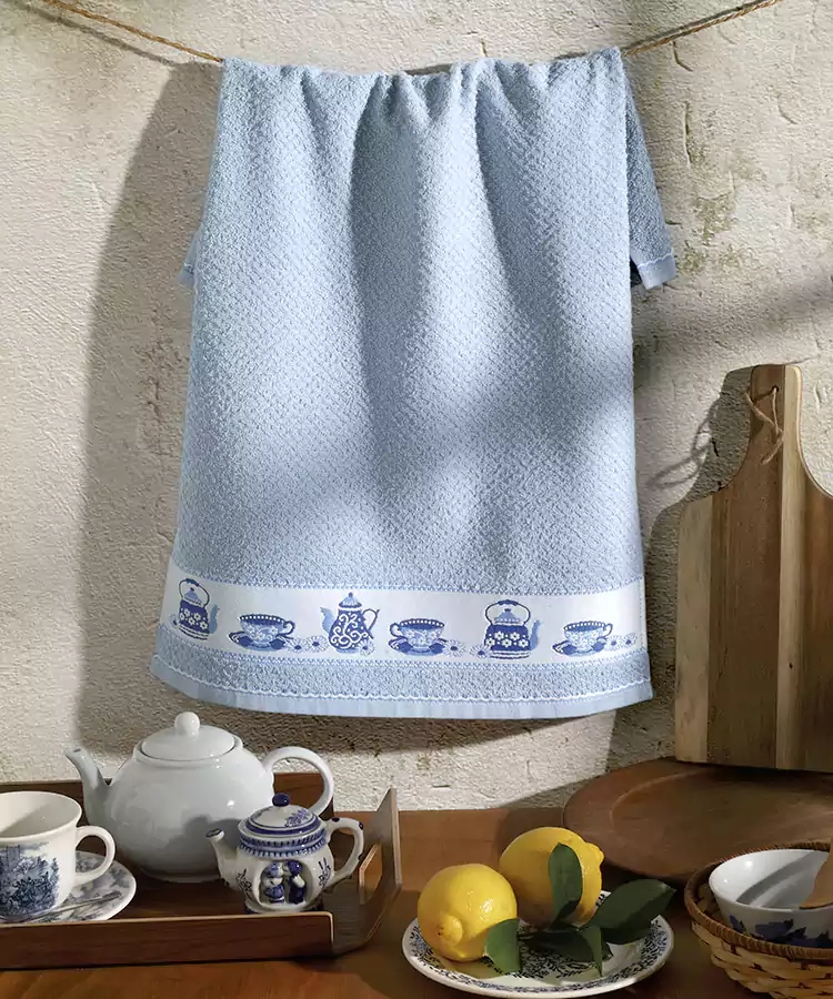 Pano De Copa Dohler Jacquard Vida Porcelana 45x70cm