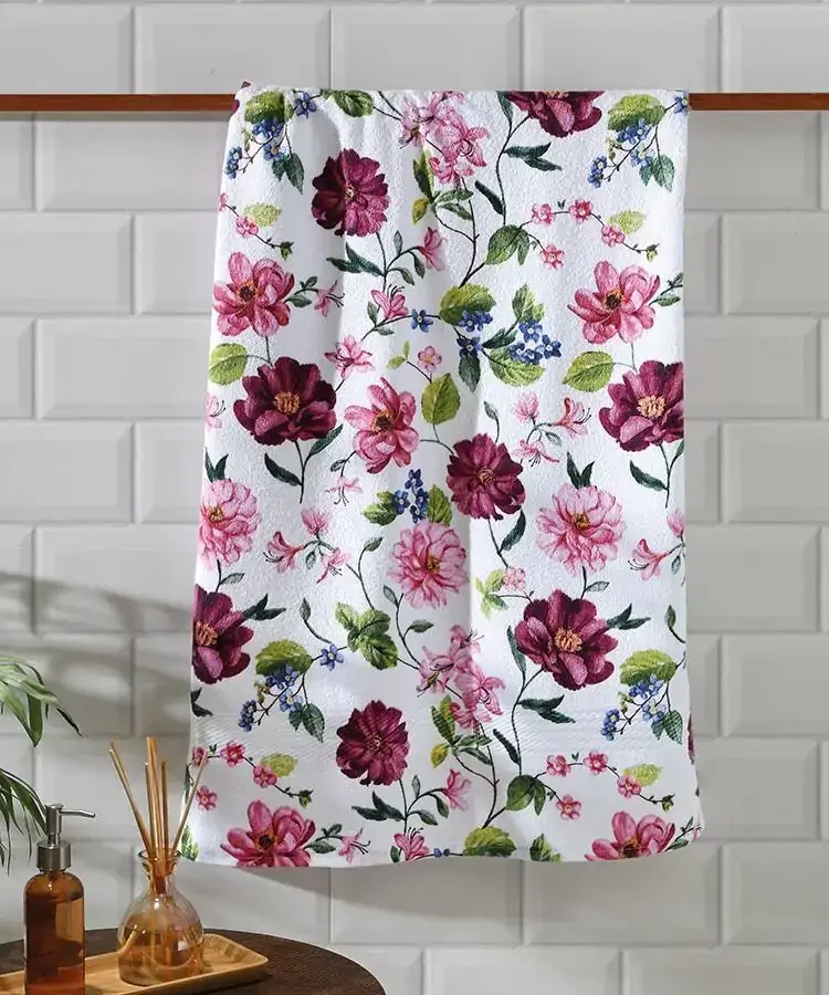 Toalha Banho Felpudo Prisma Af 1290 Estampado 70cm X 1,40m Estampa Jade 1 Dohler