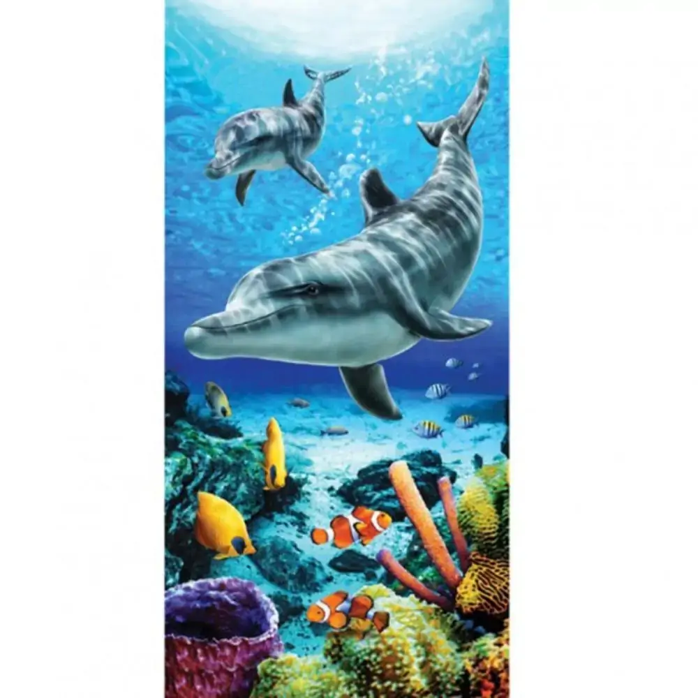 Toalha Banho Dohler 76x1,52cm Praia Vl Dophins
