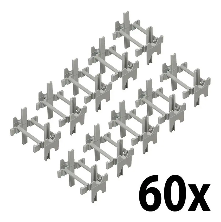 Kit 60 Espaçador P/ Bloco De Vidro 10mmx8cm Cortag