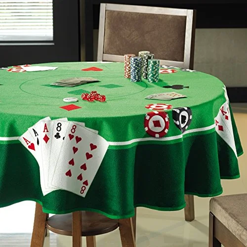 Velour Table Cloth Towel Cards Ii 63 Inches Round Made In Brazil