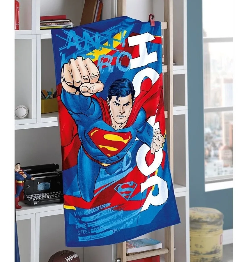 Toalha Banho Dohler Velour Superman 70x130cm