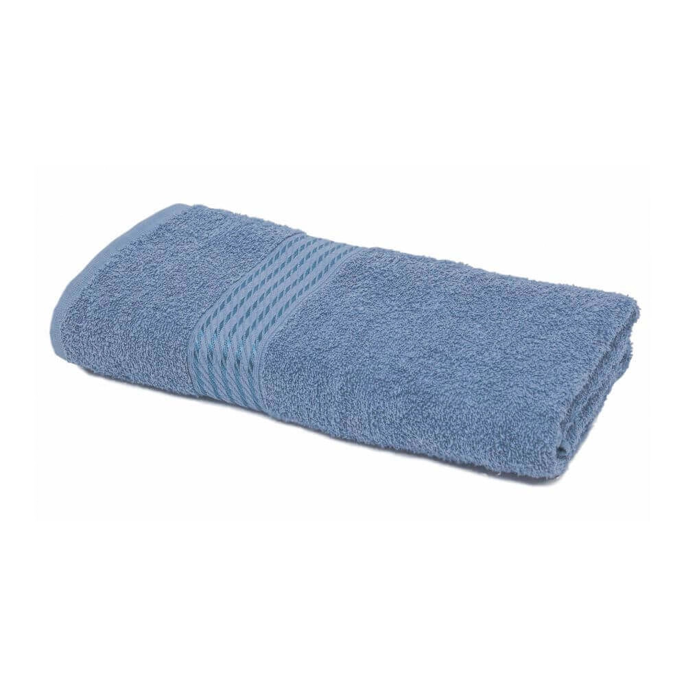 Toalha De Banho Dohler Felpudo Prisma Liso Azul 70cm X 1,40m 6378