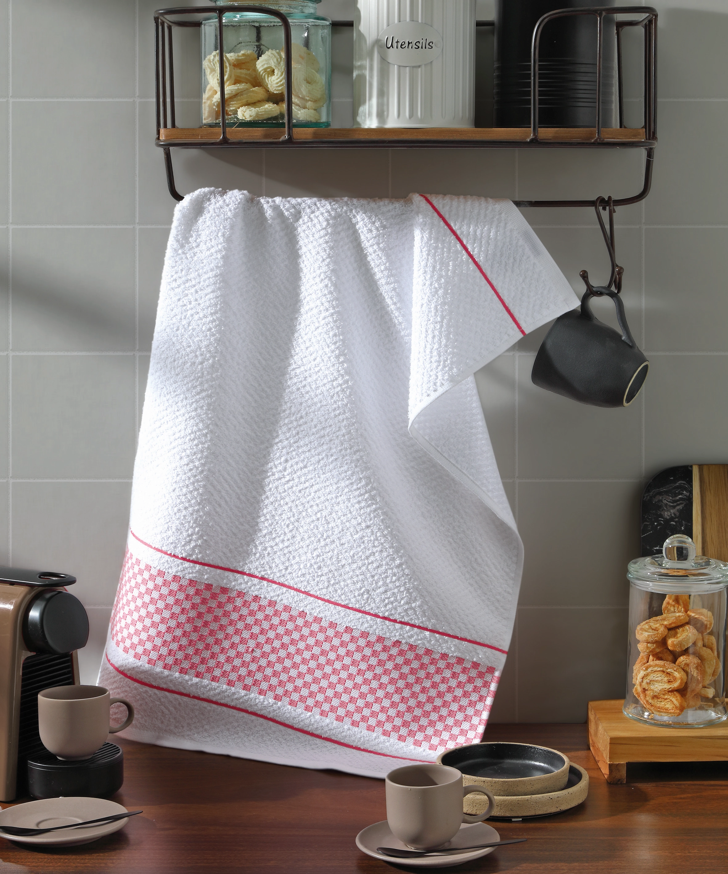 Pano De Copa Felpudo Jacquard Para Bordar Vitoria Liso 45cmx