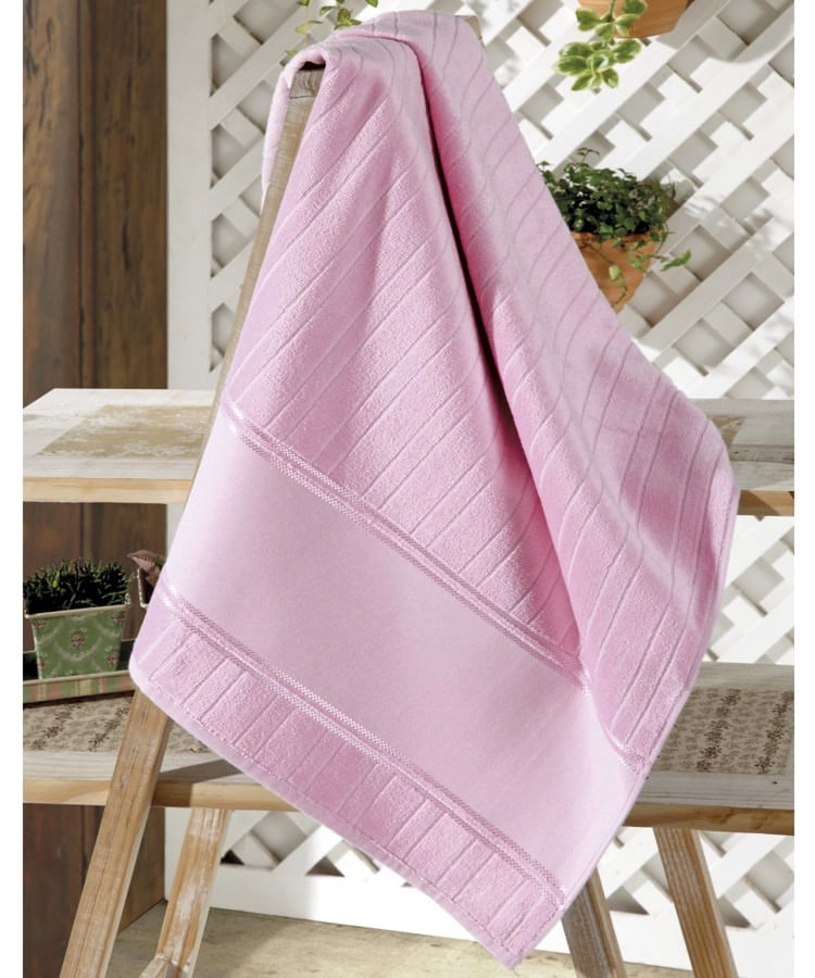 Toalho Lavabo Velour Artesanale 0,30 X 0,45 Rosa/unico