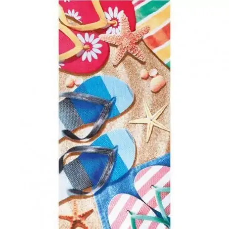 Toalha de Praia Estampada Velour Dohler