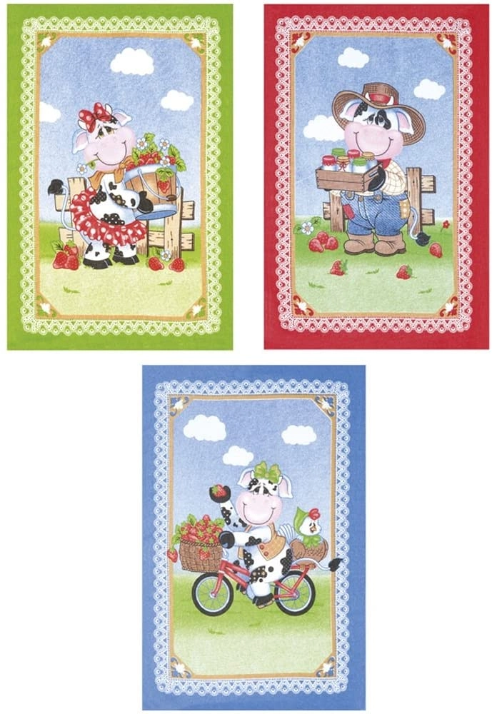 Pano De Copa Dohler Prata Cow 45x65cm