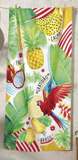 Toalha Praia Velour Af 958 Estampado 76cm X 1,52m