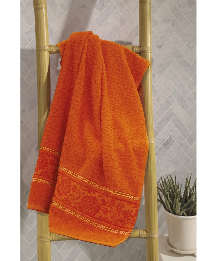 Toalha Rosto Dohler Jacquard Premium 5968 Laranja 50x80cm