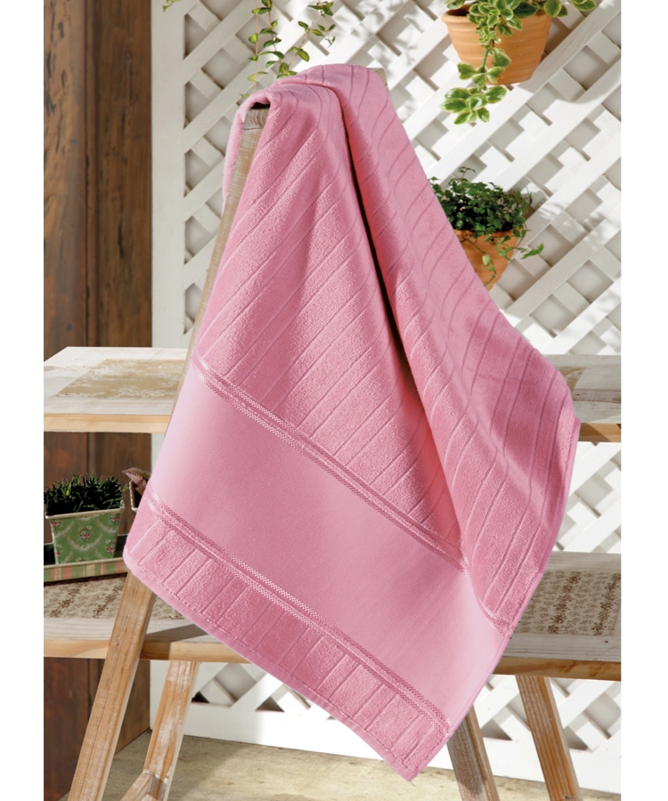 Toalha Rosto Dohler Velour Artesanalle Rosa Esc 50x80cm