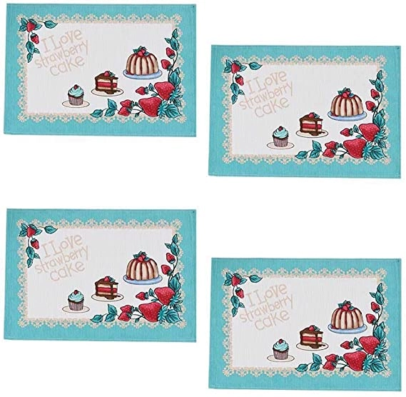 Jogo Americano Dohler Genova Morangos 4pcs 45x31cm