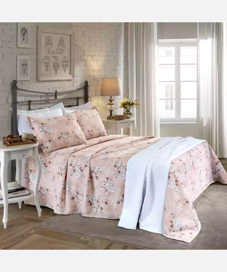 Kit Colcha Dohler Casal Full Lille 3pcs 2,20x2,50m 2 70x50cm